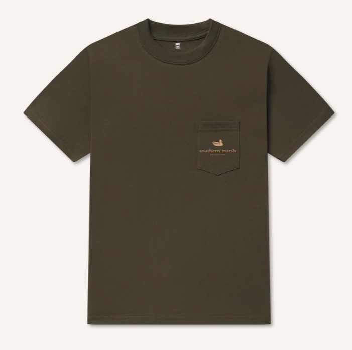 Youth Eight Point SS Tee - Dark Olive