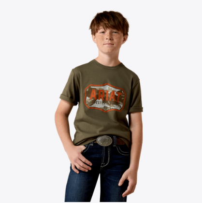 Wild Creek Camo T-Shirt - ARMY GREEN