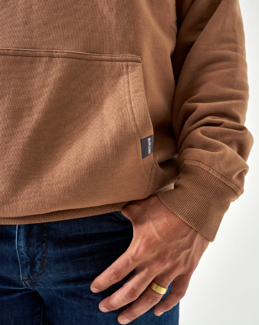 Fleece Hoodie - Heather Brown