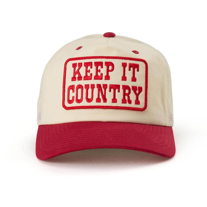 Keep It Country Trucker Cream/Red