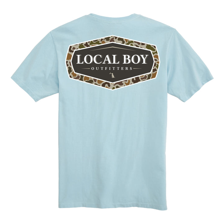 Youth Vintage Emblem SS Tee - Chambray