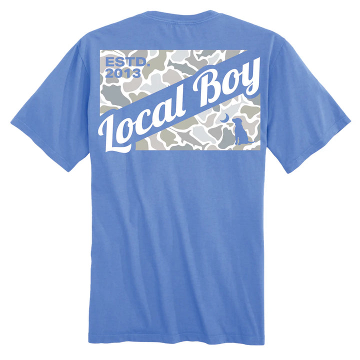 Camo Flag Saltwater T-Shirt - Marina