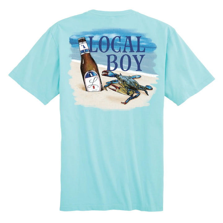 Sandy Crab SS Tee - Aqua