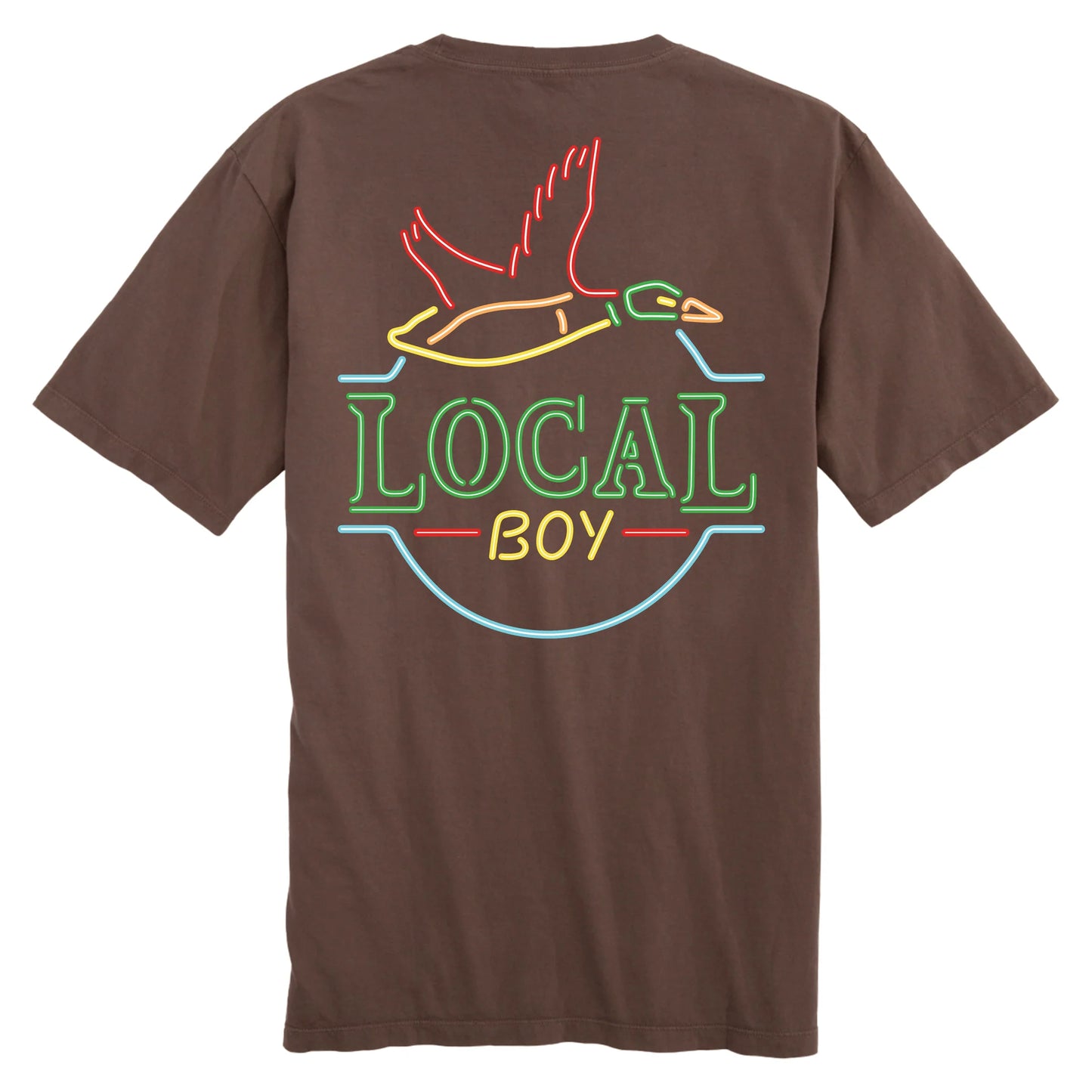 Neon Duck Latte Tee - Espresso