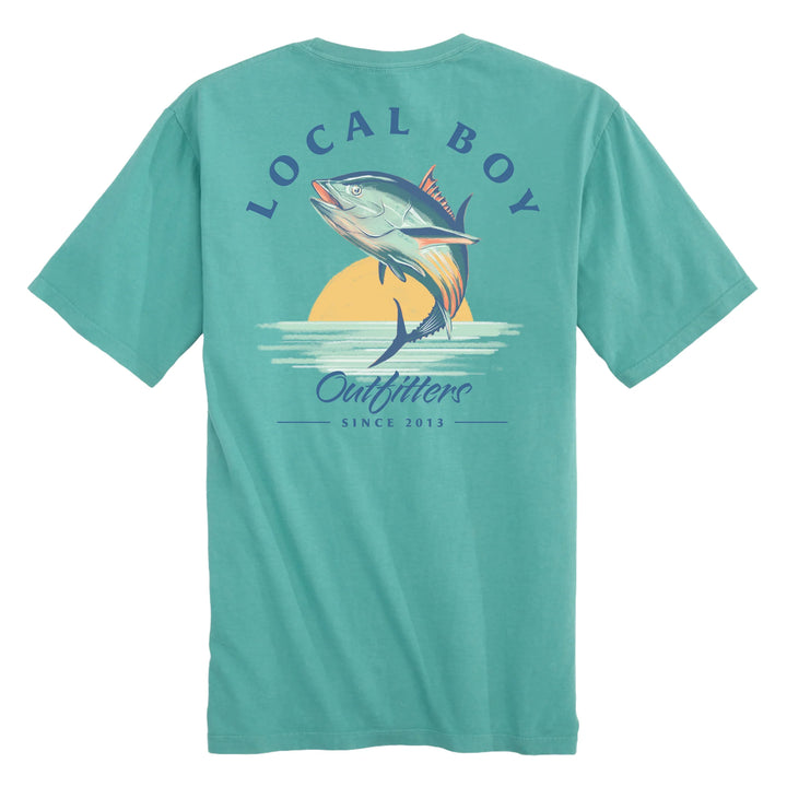 Sunset Tuna SS Tee - Seafoam