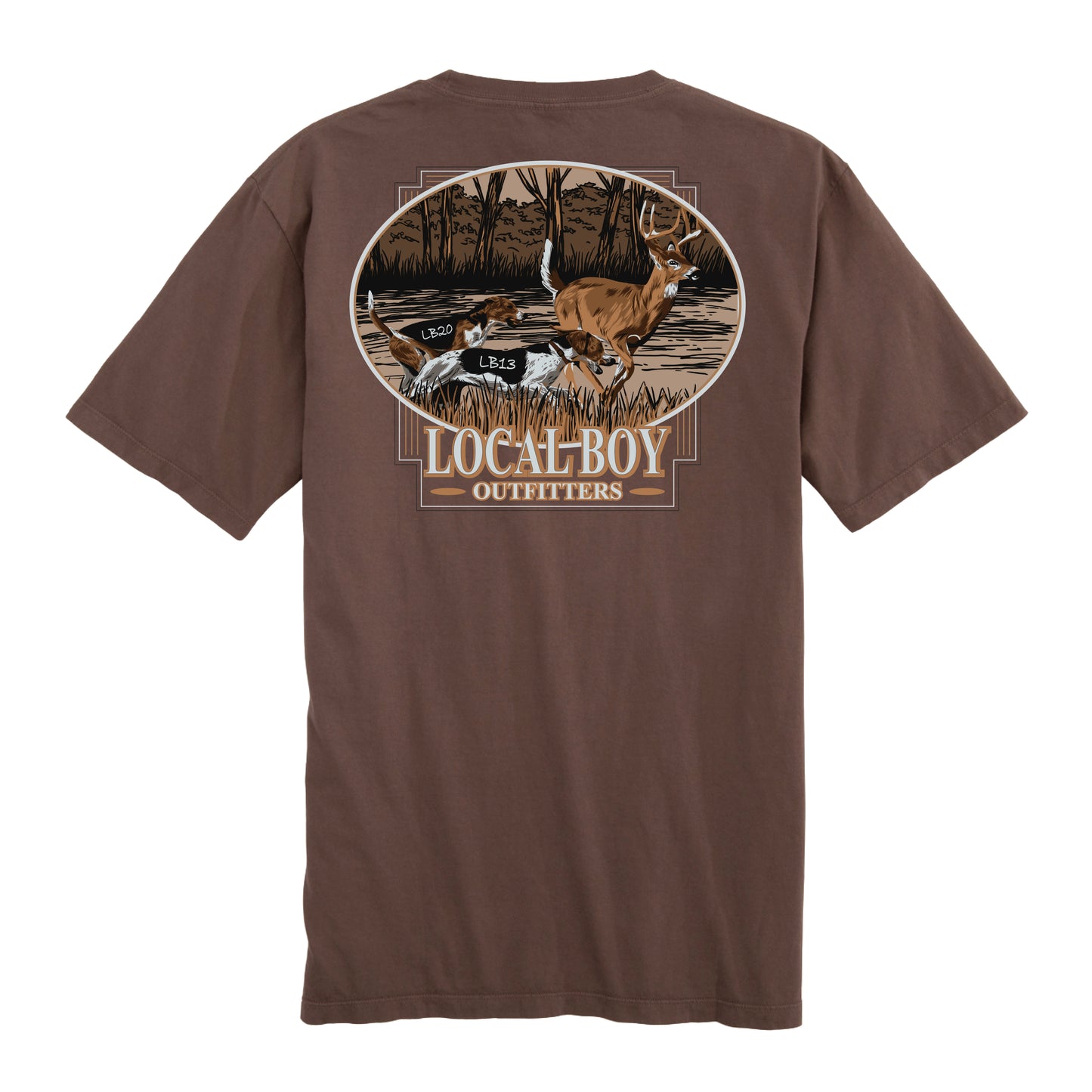 Deer Dive SS Tee - Espresso