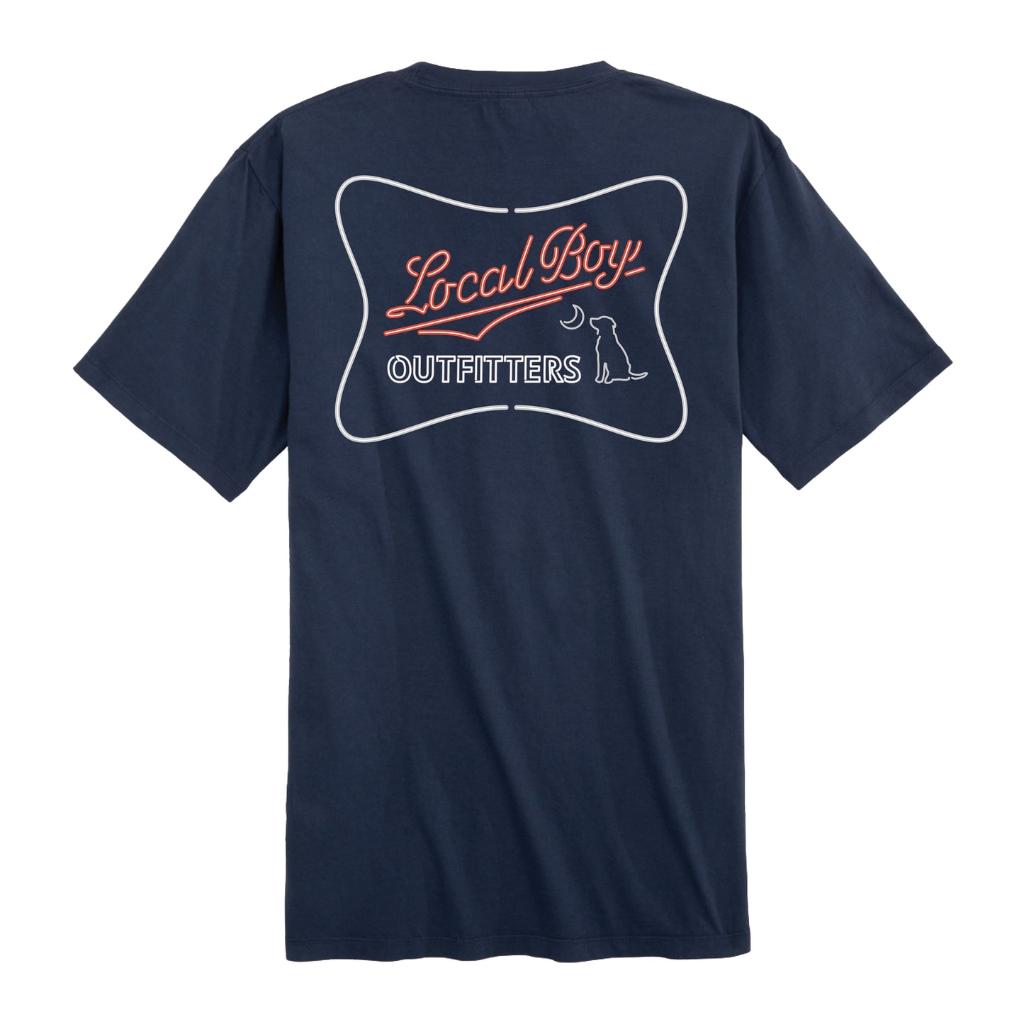 Neon High SS Tee - China Blue