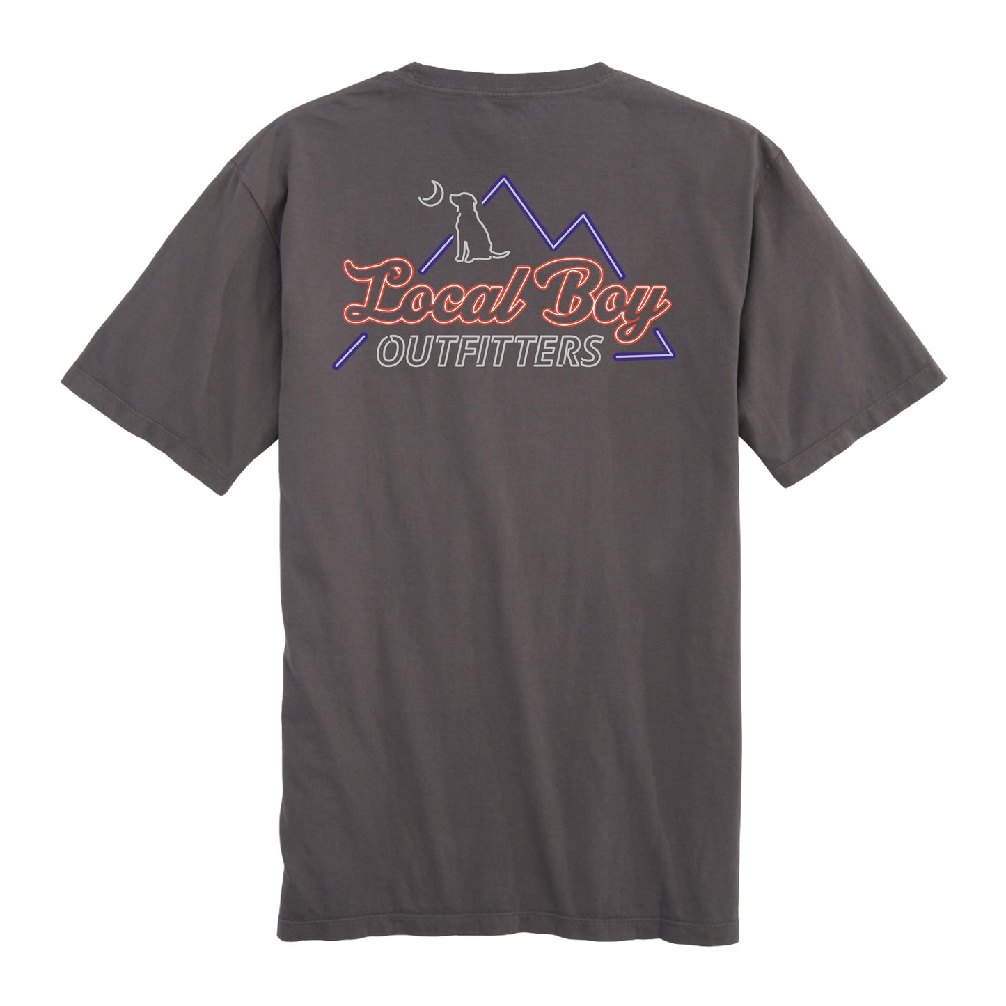 Neon Mountain SS Tee - Grey