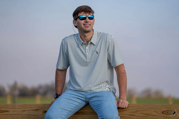 Edisto Polo - Duck Green & White