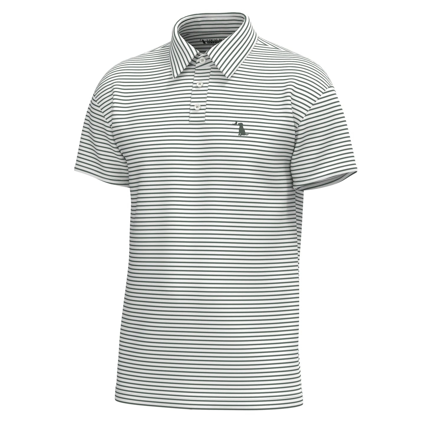 Edisto Polo - Duck Green & White