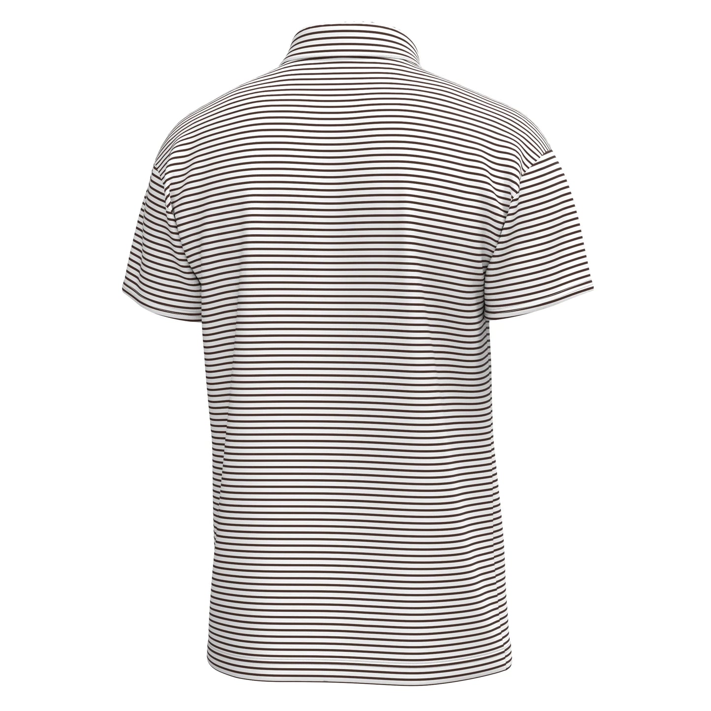 Edisto Polo - Espresso & White