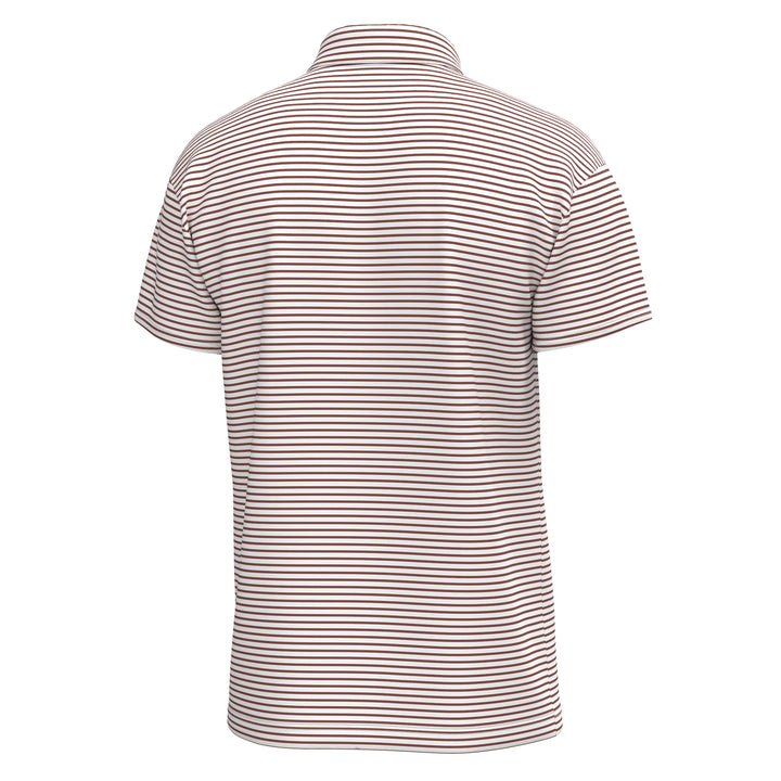 Edisto Polo - Mahogany & White