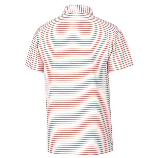 Edisto Polo - Coral/White