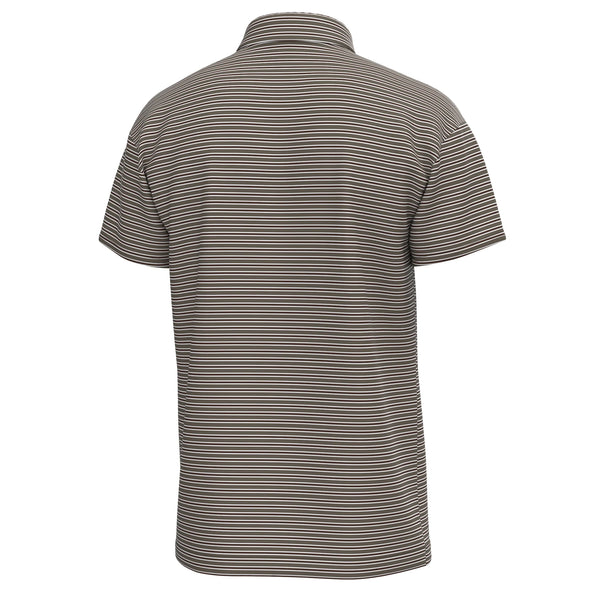 Surfside Polo - Dark Tan, Espresso & White