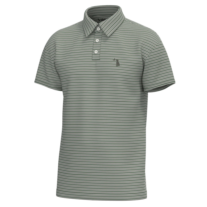 Surfside Polo - Teal, Olive & White
