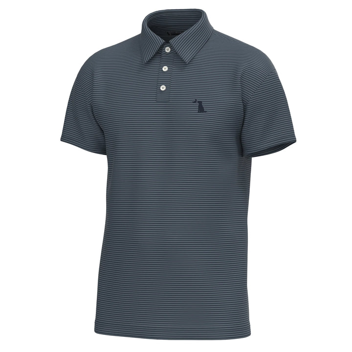 Driftwood Polo - Charcoal Blue & Midnight