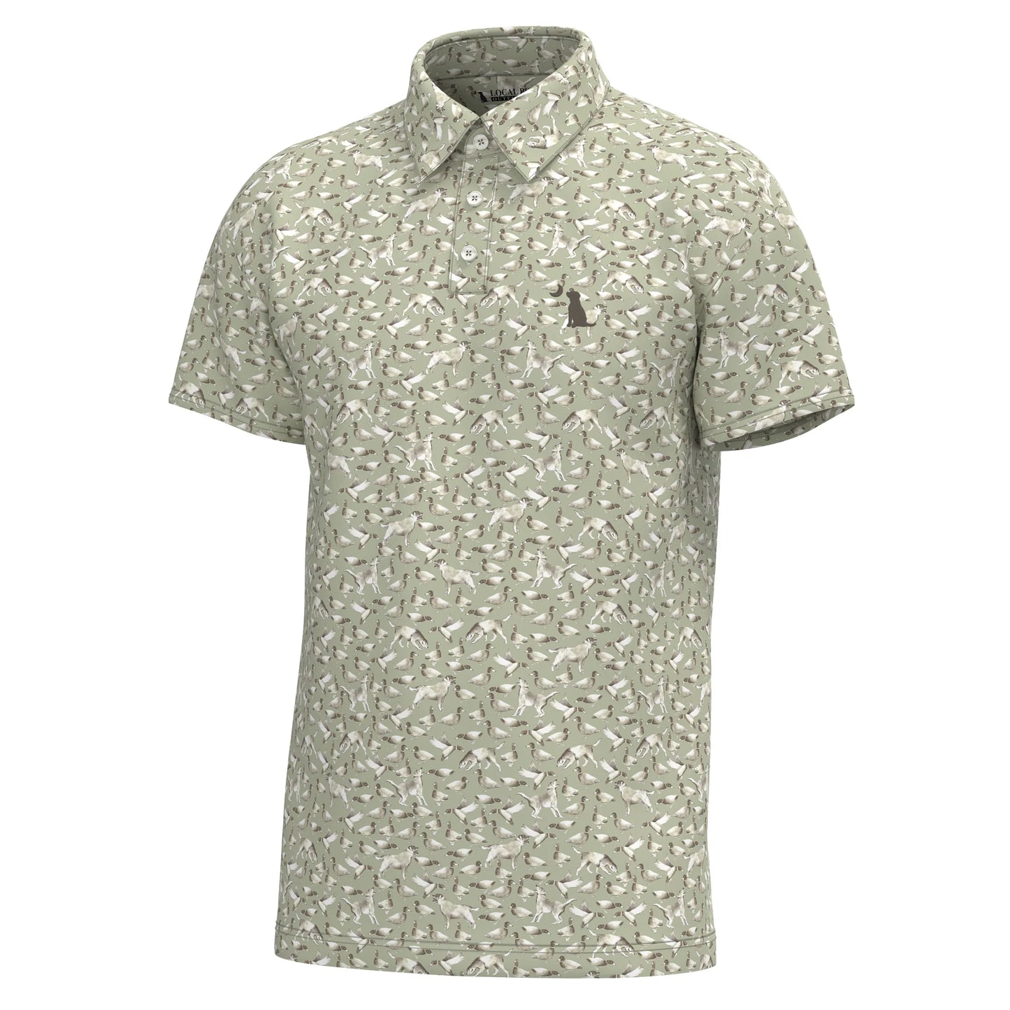 Dirty Myrtle Polo - Green Duck Dog
