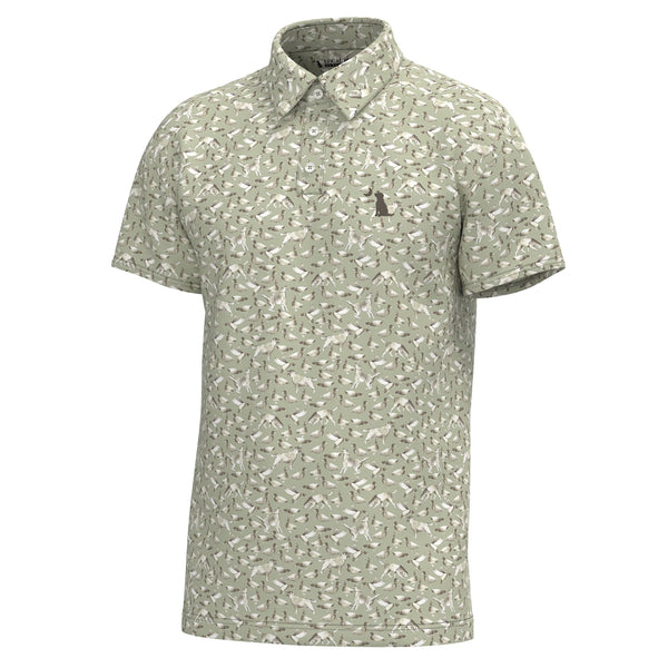 Dirty Myrtle Polo - Green Duck Dog