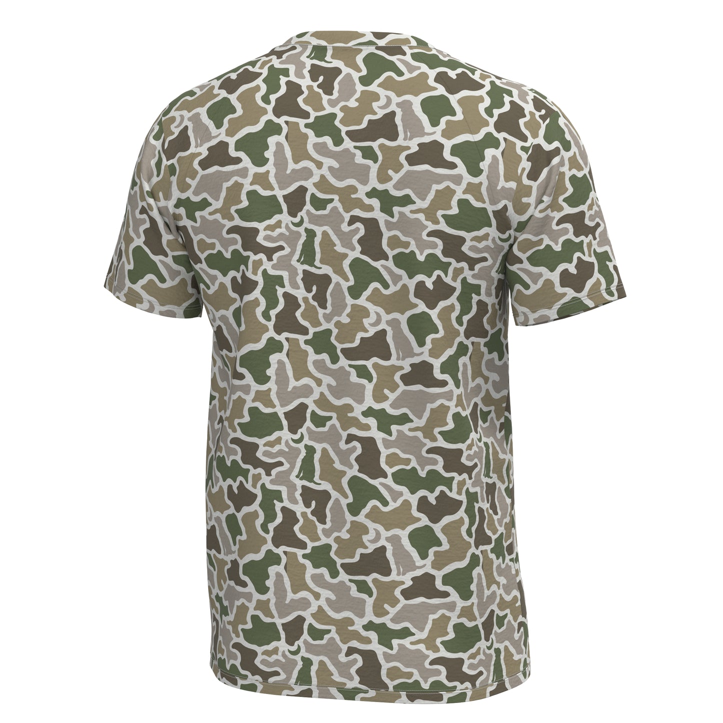 Youth S/S Heather Blend Crew - Dog & Moon Camo