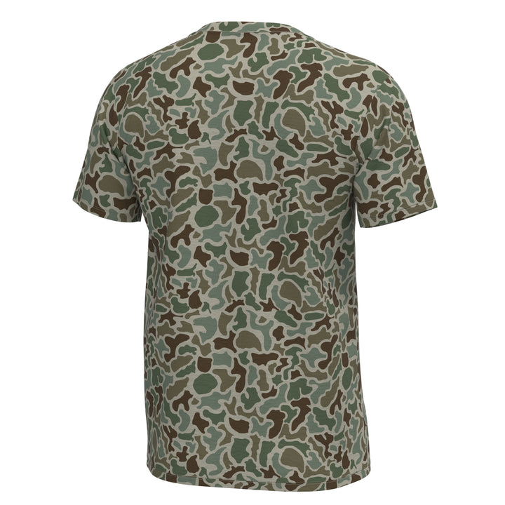 Youth S/S Heather Blend Crew - Localflage Forest