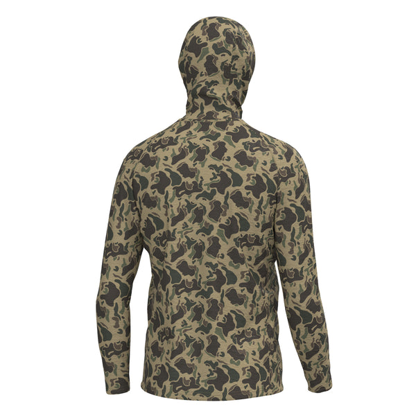 Heather Blend Hoodie - Retro Camo