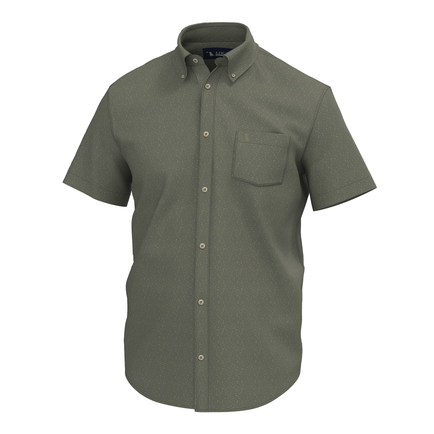 Low Country Button Down - Olive Shoal