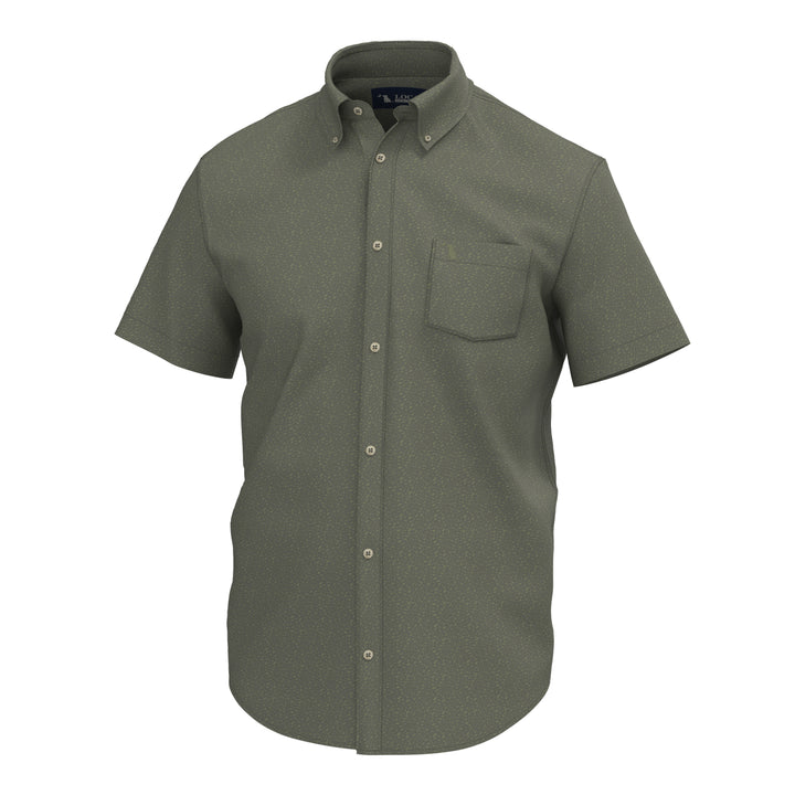 Low Country Button Down - Olive Shoal