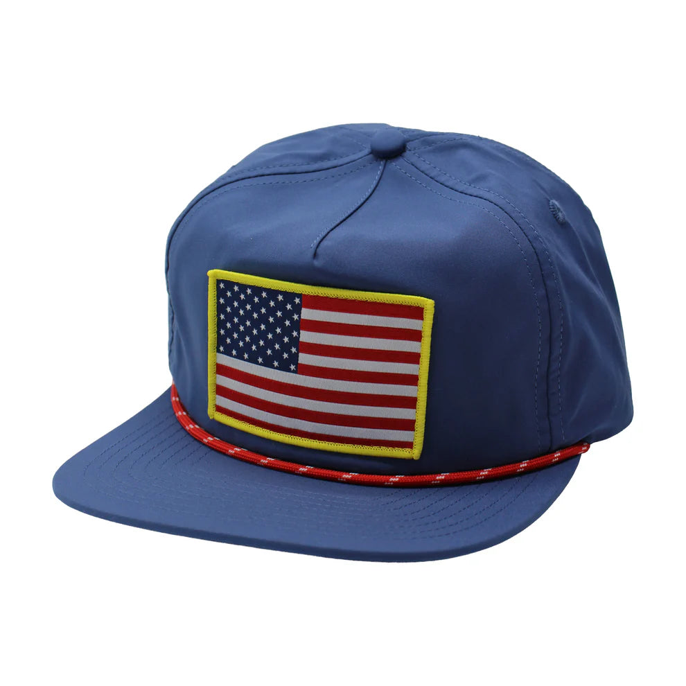 Patriotic Patch Low Profile Rope Hat