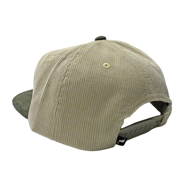 Lucky Flight Corduroy Hat - Light Khaki & Green
