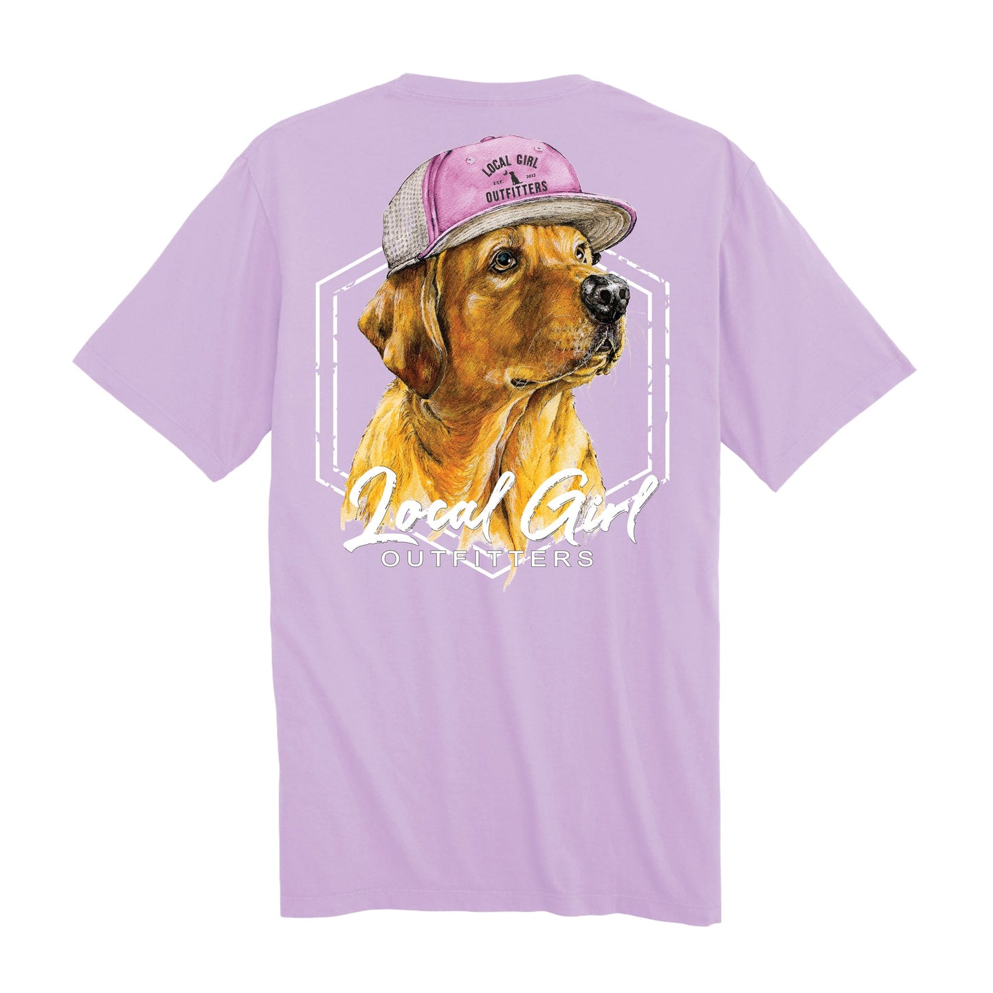 LG Lab in Hat SS Tee- Orchid