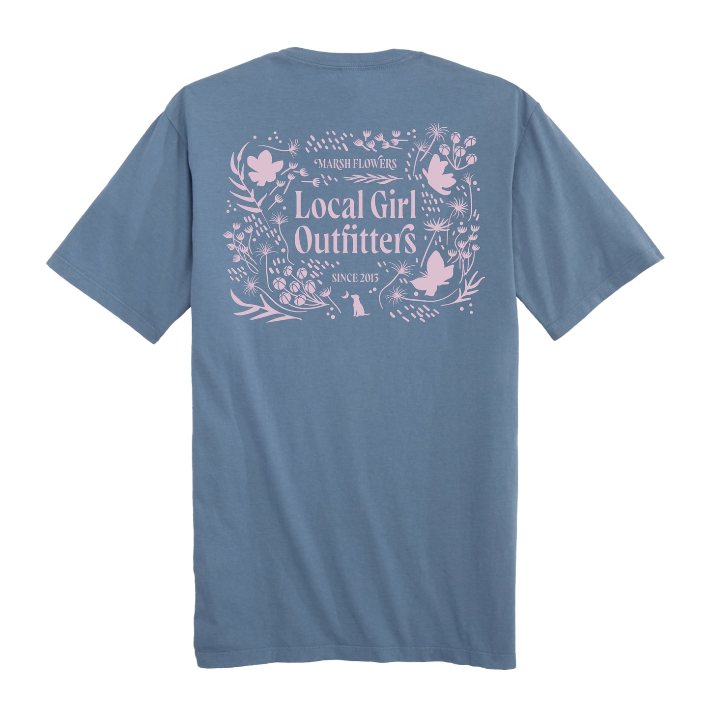 LG Marsh Flowers SS Tee - Slate