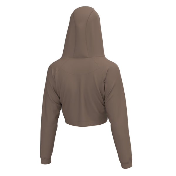 LG Velvet Fleece Cropped Hoodie - Cocoa