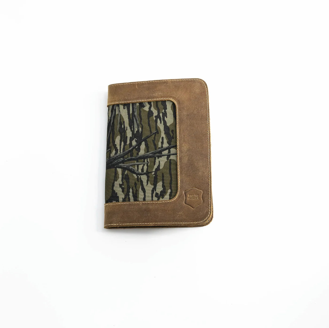 Rolling Thunder Game Calls Leather Portfolio with Mossy Oak® In-lay (5"x8" Notepad)