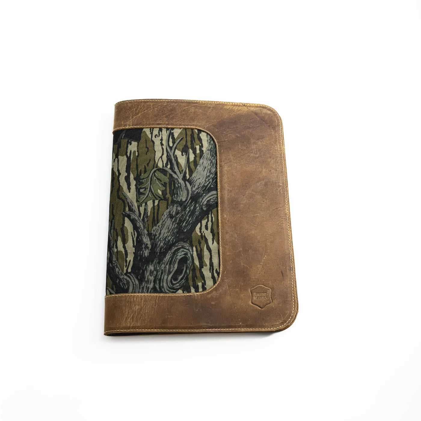 Rolling Thunder Game Calls Leather Portfolio with Mossy Oak® In-lay (8.5"x11" Legal Pad)