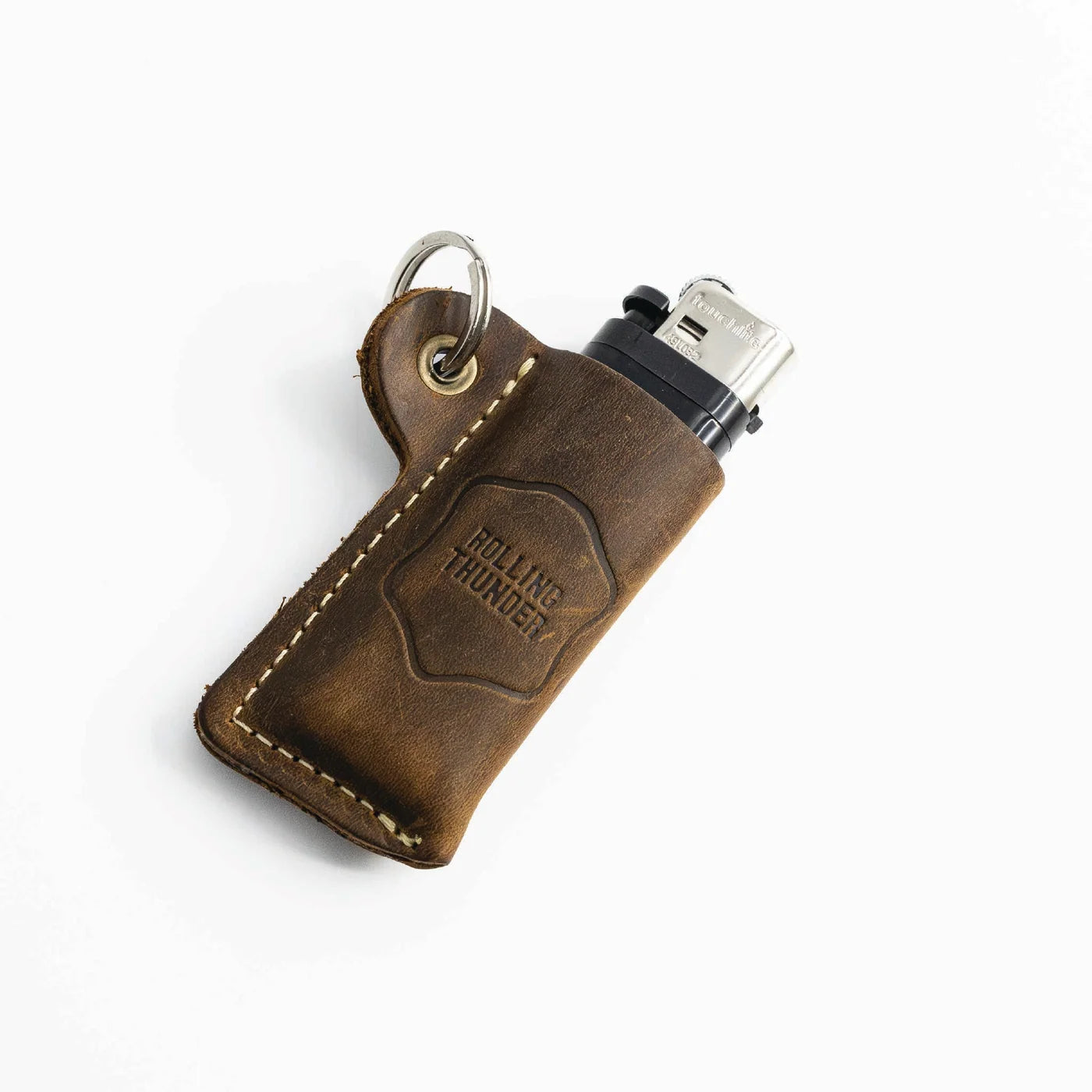 Rolling Thunder Game Calls Leather Lighter Sleeve