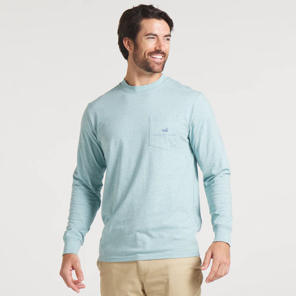High Desert Rodeo LS Tee - Washed Moss Blue