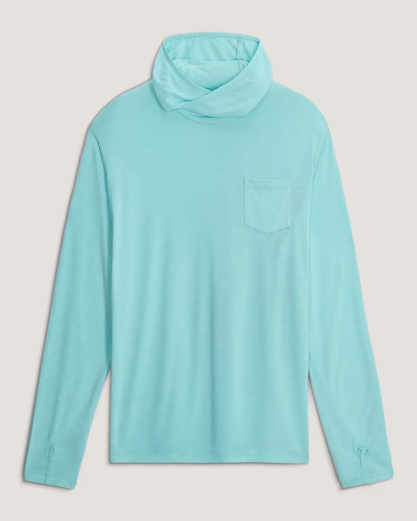Men's Bamboo Lightweight Hoodie - Bahama Blue