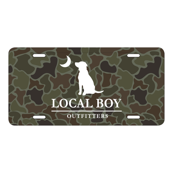 Dog & Moon License Plate - LocalFlage OD