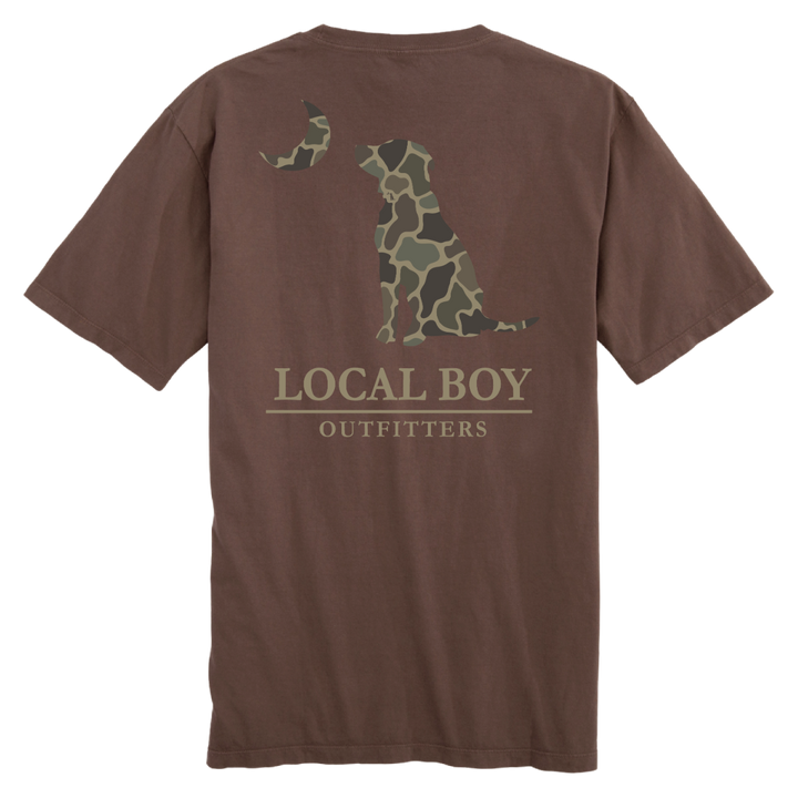 Brush Camo Dog & Moon SS Tee - Espresso