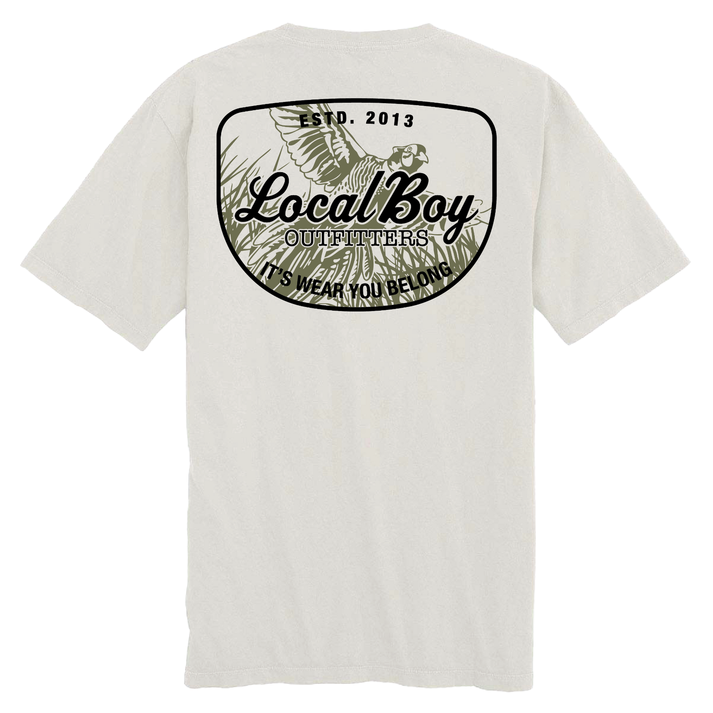 Pheasant Patch SS Tee - Silver