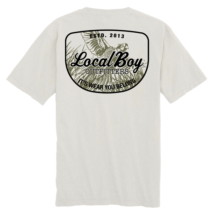 Pheasant Patch SS Tee - Silver