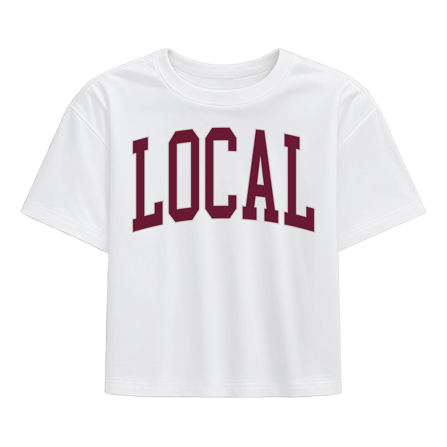 LG Classic Local SS Tee - Collegiate - Maroon / Light Gray