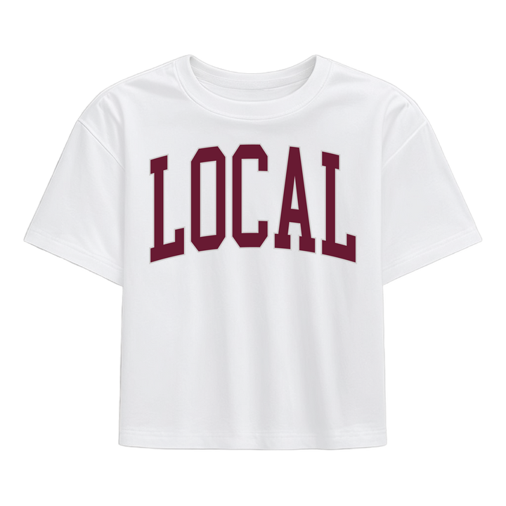 LG Classic Local SS Tee - Collegiate - Maroon / Light Gray