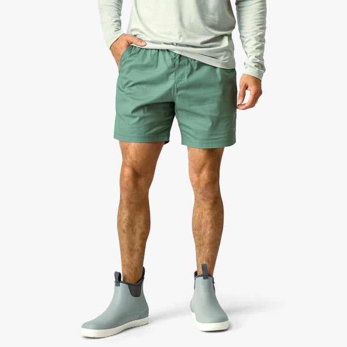 Landlocked Stretch Short - Duck Green