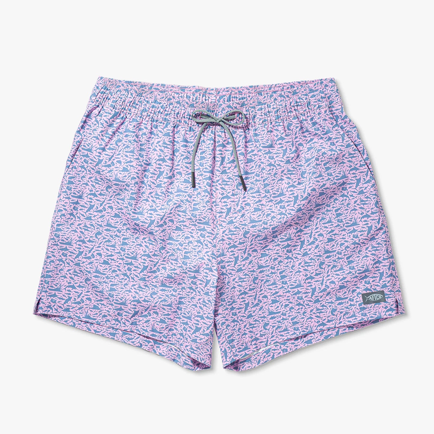 Strike Printed Swim Short - Misty Lilac