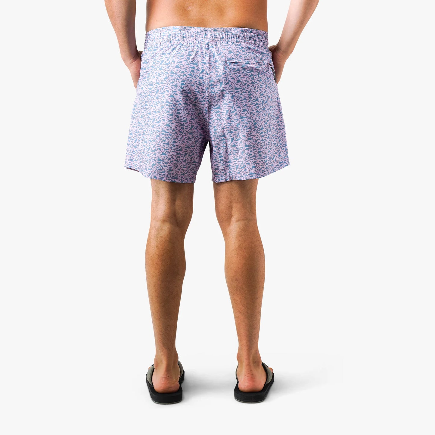 Strike Printed Swim Short - Misty Lilac