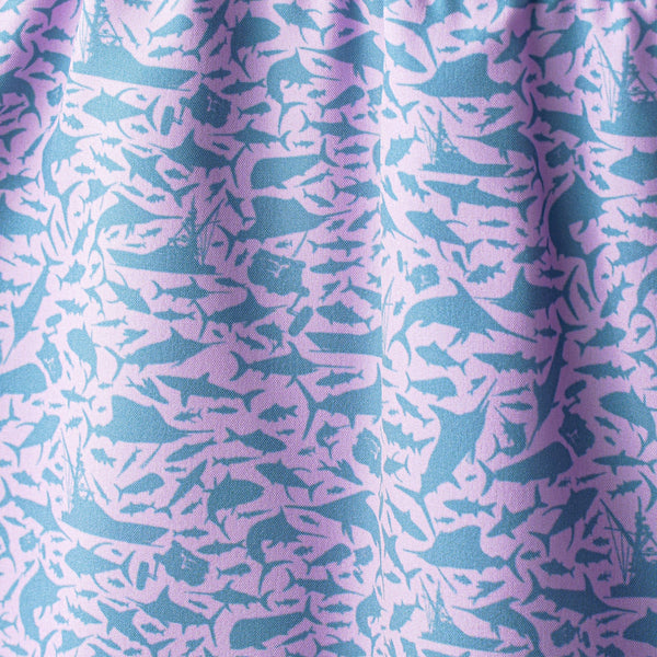 Strike Printed Swim Short - Misty Lilac