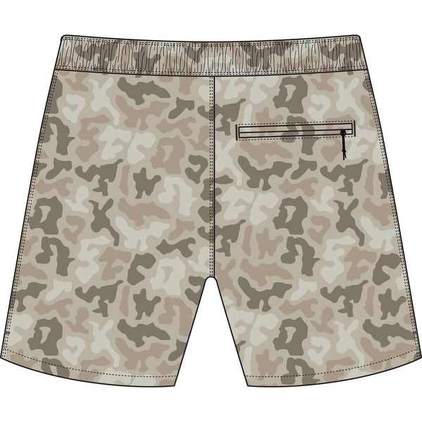 Strike Printed Swim Short - Sand Grouper Camo