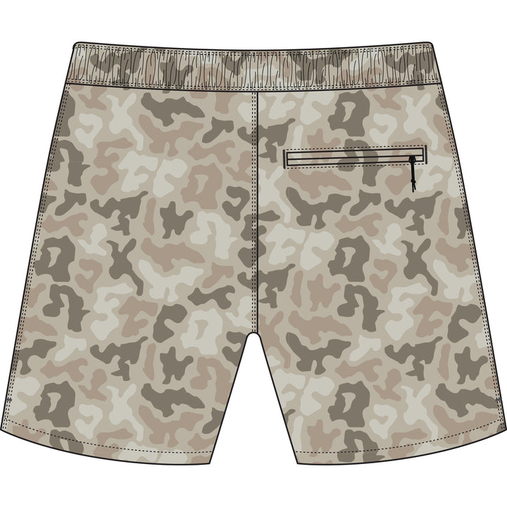 Strike Printed Swim Short - Sand Grouper Camo