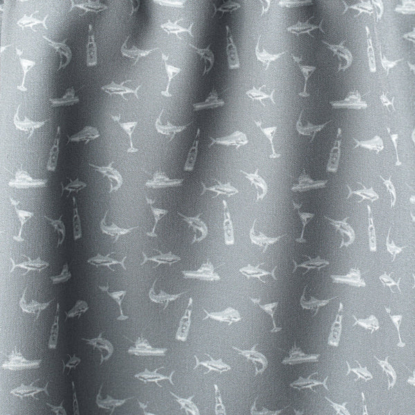 Strike Printed Swim Short - Steel